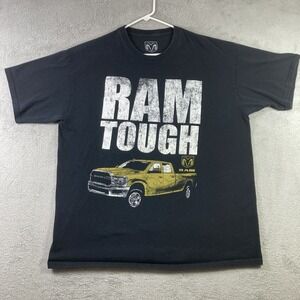Ram Tough Pickup Truck Shirt Adult XL Black Graphic Tee 2019 Casual Short Sleeve